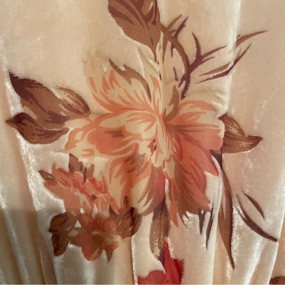NWT Baltic Born Lennon Velvet Cream/Pink Floral Sleeveless Maxi XS - Picture 9 of 13